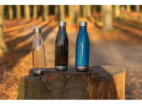 Auslaufsichere Trinkflasche mit Stainless-Steel-Deckel Werbeartikel