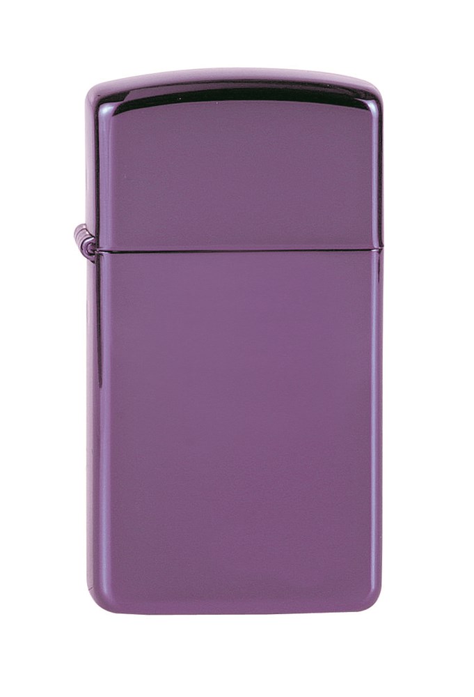 Zippo SLIM HIGH POLISH PURPLE bedrucken