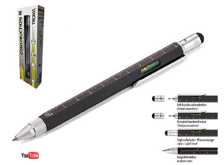 TROIKA Multitasking-Kugelschreiber CONSTRUCTION bedrucken