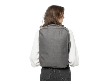 rPET (300D) Polyester Laptop-Rucksack Eulalia bedrucken