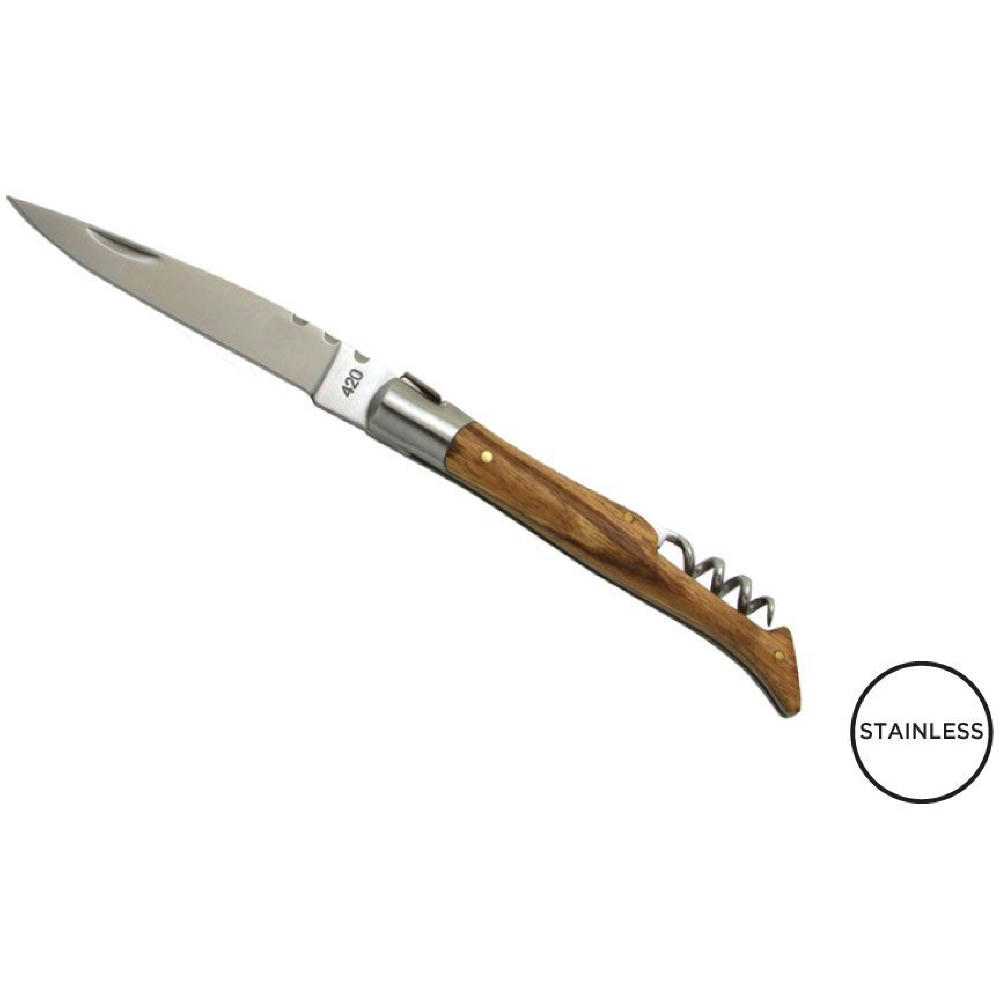 Product image Taschenmesser 'Tradition', 12cm, Korkenzieher, Zebranoholz, (etui) Werbeartikel