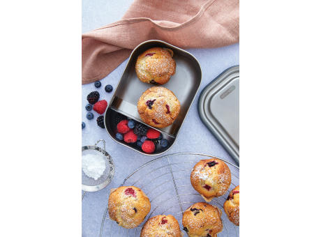 Black+Blum Stainless Steel Lunch Box groß Werbeartikel