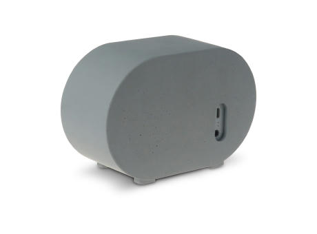 Speaker and wireless charger limestone 5W Werbeartikel