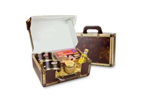 Geschenkset / Präsenteset: Gefüllter Reisekoffer Werbeartikel