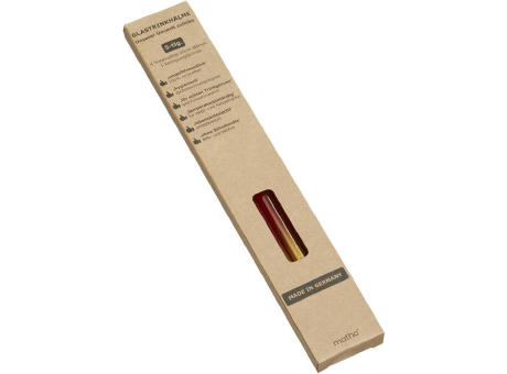 Set aus 4 farbigen Glas-Trinkhalmen mit Reinigungsbürste Werbeartikel