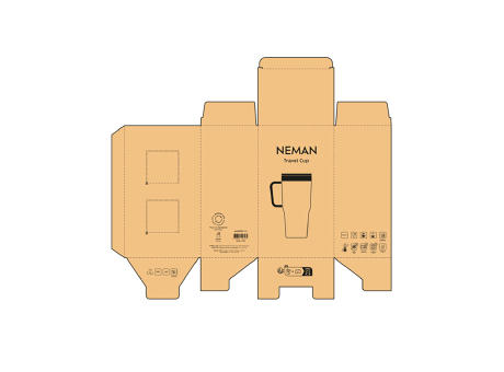 Product image Neman Tasse recy. Edelstahl 580 ml  bedrucken