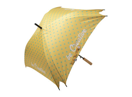 Product image individueller Regenschirm CreaRain Square RPET Werbeartikel