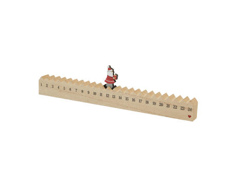 WALKING SANTA - Holz-Kalender bedrucken