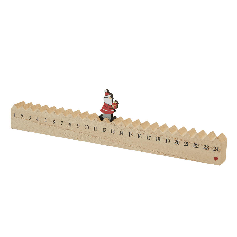 Product image WALKING SANTA - Holz-Kalender Werbeartikel