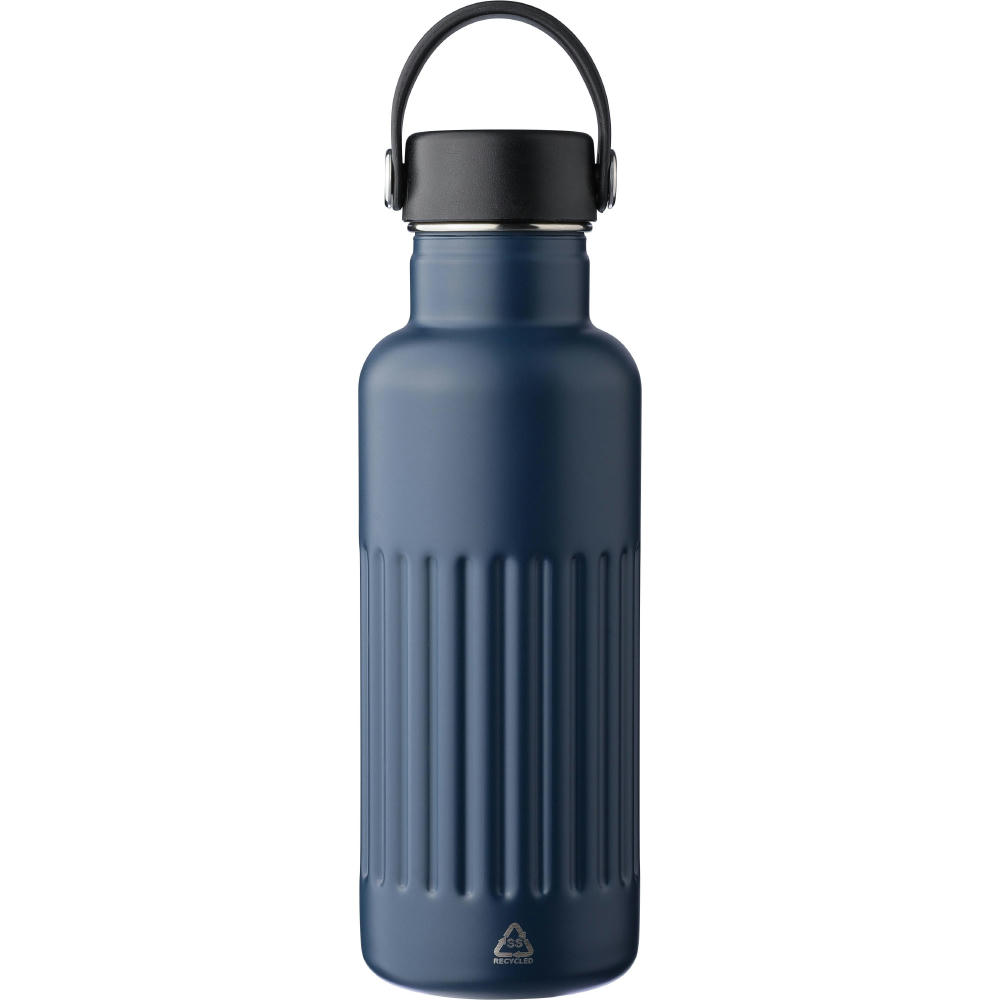 Recycelte doppelwandige Trinkflasche aus Edelstahl (500 ml), Lior Werbeartikel