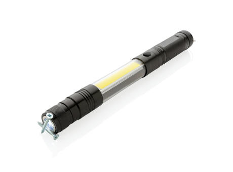 Große Teleskop-Leuchte mit COB Werbeartikel