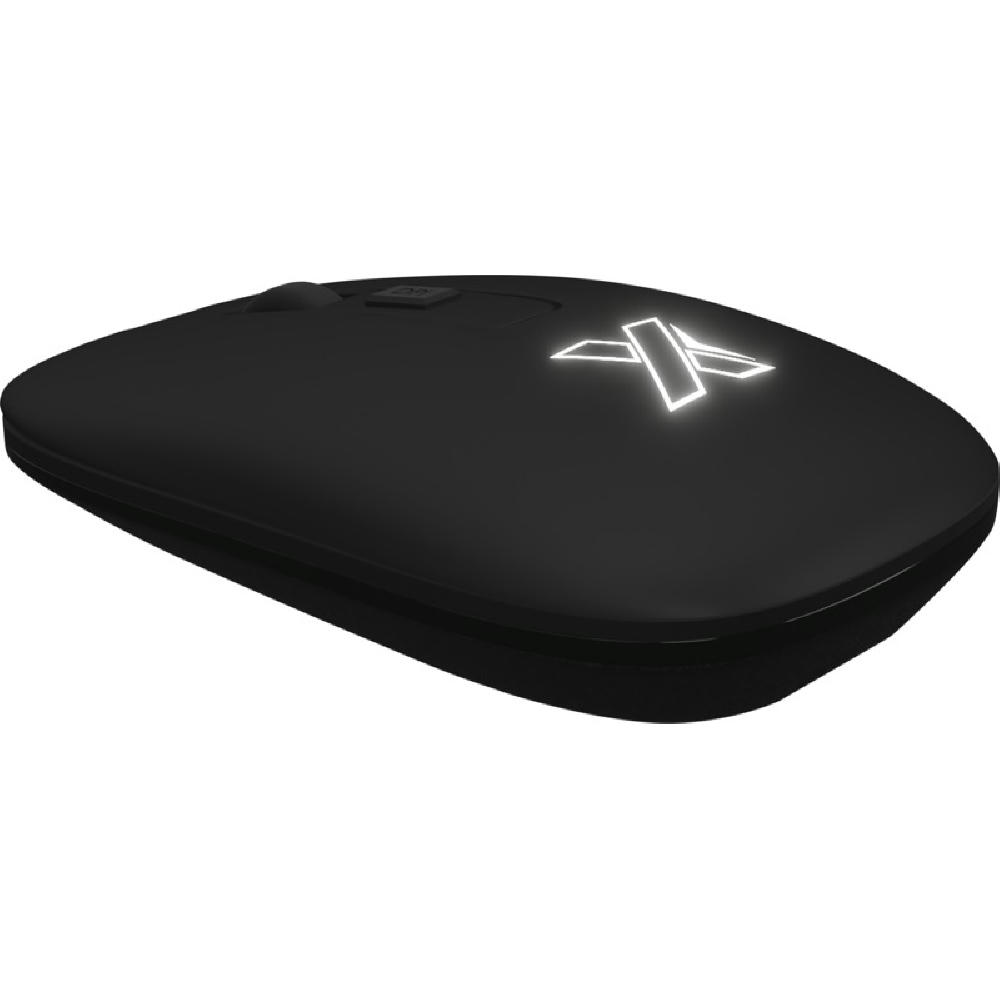 Product image SCX.design O22 antibakterielle, kabellose Funkmaus mit Leuchtlogo Werbeartikel