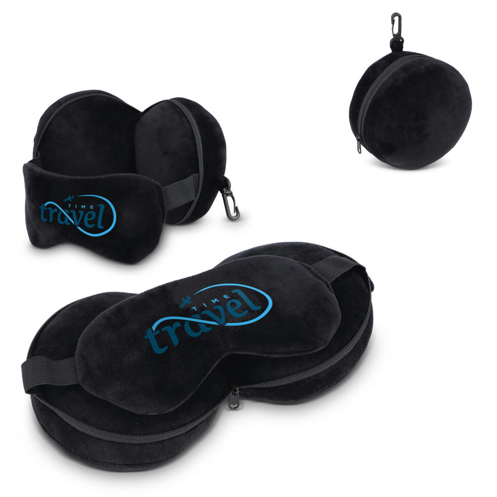 Product image Reise-Augenmaskenkissen mit Reißverschlussetui Werbeartikel