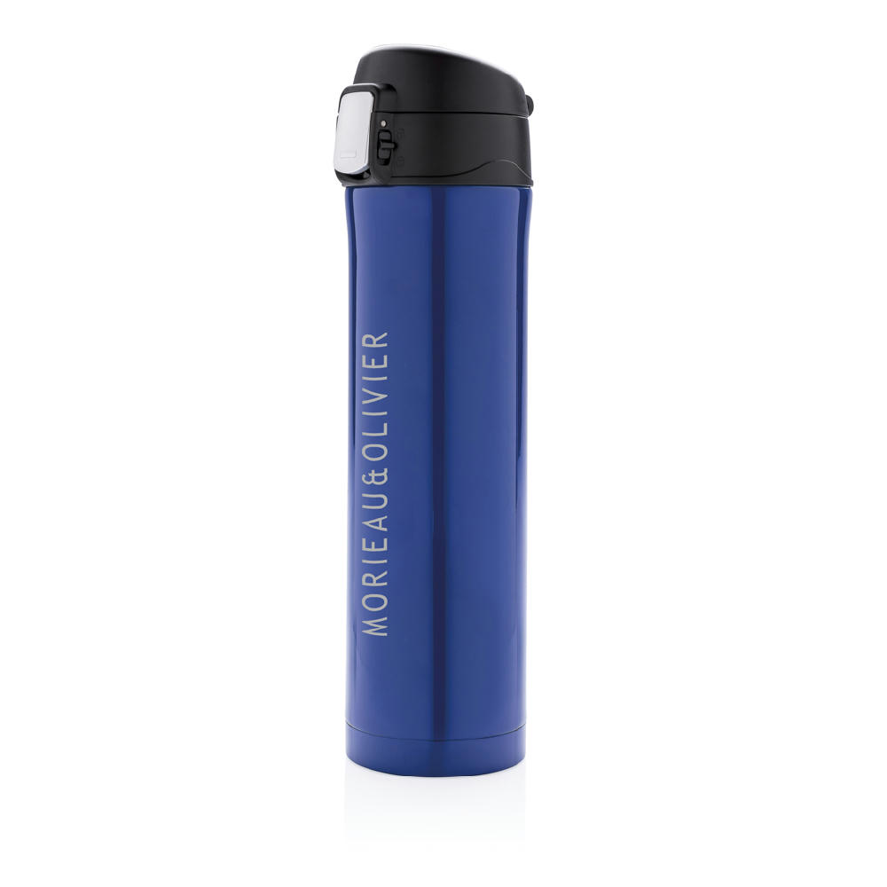 Easy Lock Vakuum-Flasche aus RCS recyceltem Stahl Werbeartikel