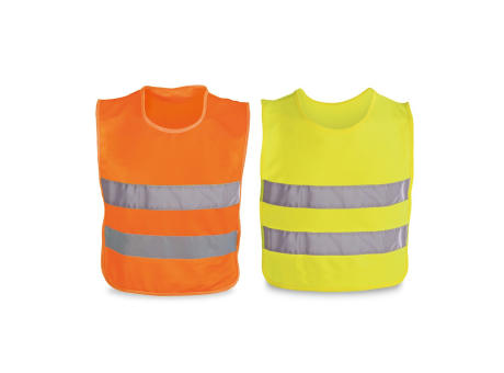MIKE. Kinder Reflektorweste aus 100% Polyester bedrucken