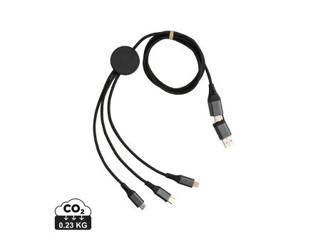 Terra 120cm 6-in-1-Kabel aus RCS recyceltem Aluminium Werbeartikel