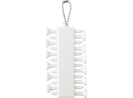 Golftee-Set Aveline aus recyceltem ABS Werbeartikel