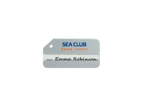 Aluminium Luggage Tag Silber Werbeartikel