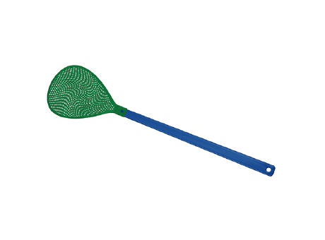 Griff blau, Klatsche grün