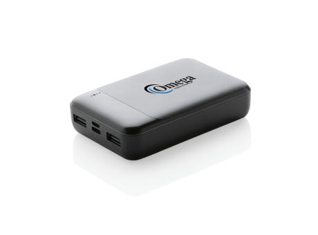 10.000 mAh Powerbank aus RCS Standard recyceltem Kunststoff bedrucken