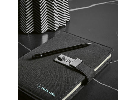 Melville Notizbuch A5 recy. Papier 70gsm 192 Seiten Werbeartikel