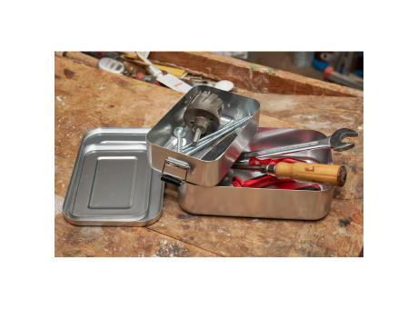 Vorratsdose "Aluminium", groß Werbeartikel