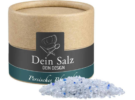 Product image Persisches blaues Saphirsalz, ca. 55g, Kraftpapierdose Mini Werbeartikel