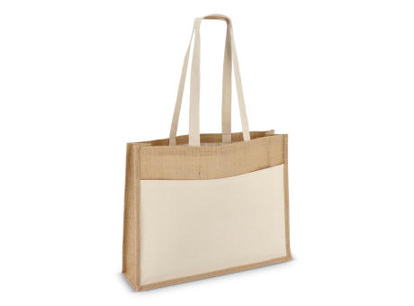Product image Jute Tragetasche OEKO-TEX® 45 x 12 x 35cm 320g/m² bedrucken