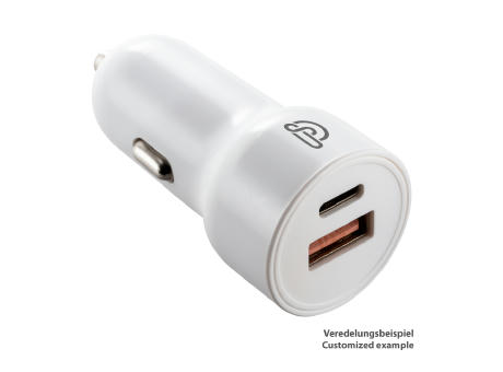 USB-C & USB Autoladegerät REEVES-VALLEJO Werbeartikel