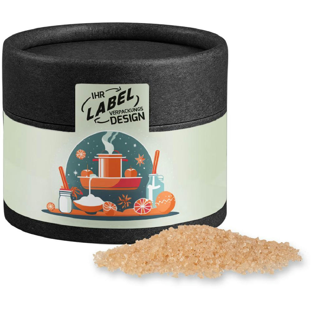 Product image Gewürzmischung Lebkuchen, ca. 45g, Kraftpapierdose Mini schwarz Werbeartikel