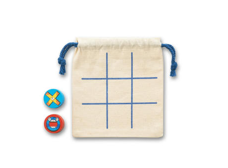 CROSSES. Klassisches 3-Gewinnt-Spiel aus Sperrholz, bestehend aus 10 Teilen Werbeartikel