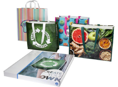 Product image Musterbox mit laminierten Tragetaschen Werbeartikel