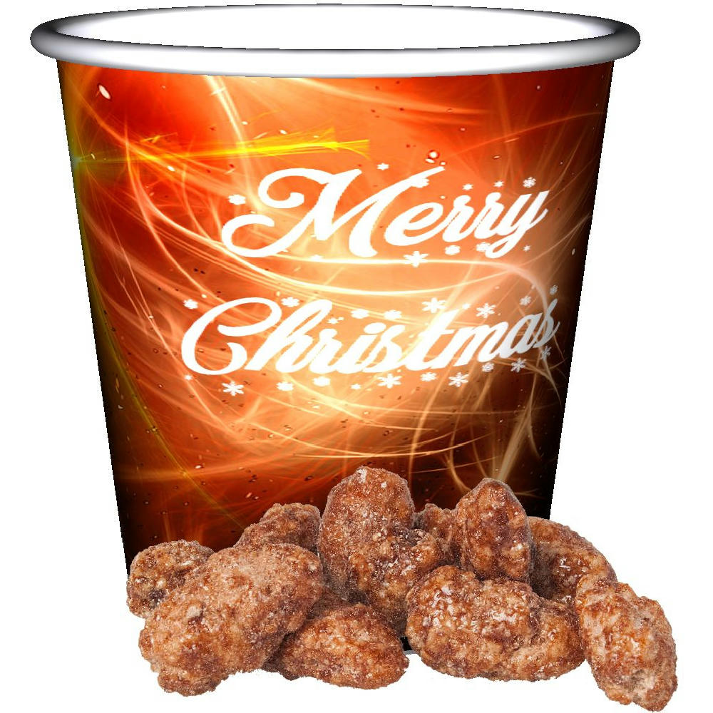 Product image Feuergebrannte Mandeln, ca. 40g, Snackbecher Mini Werbeartikel