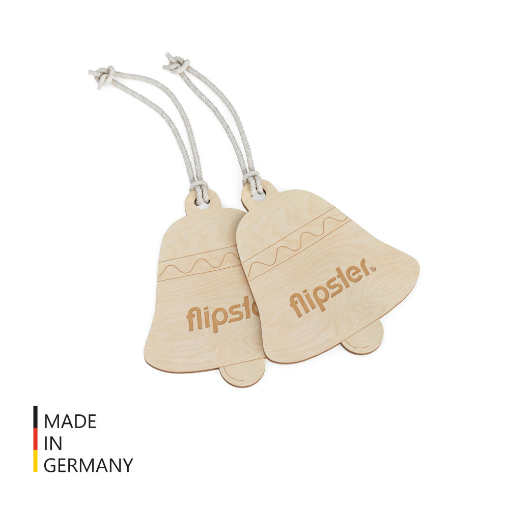 Weihnachtsbaumanhänger Glöckchen (FSC® zertifiziert) Werbeartikel