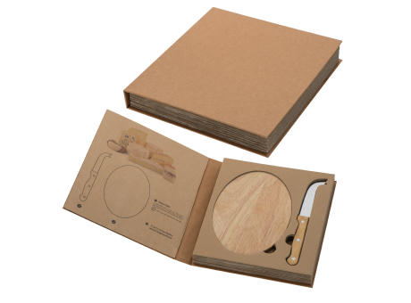 Product image Käseset mit Holzbrettchen Gouda Werbeartikel