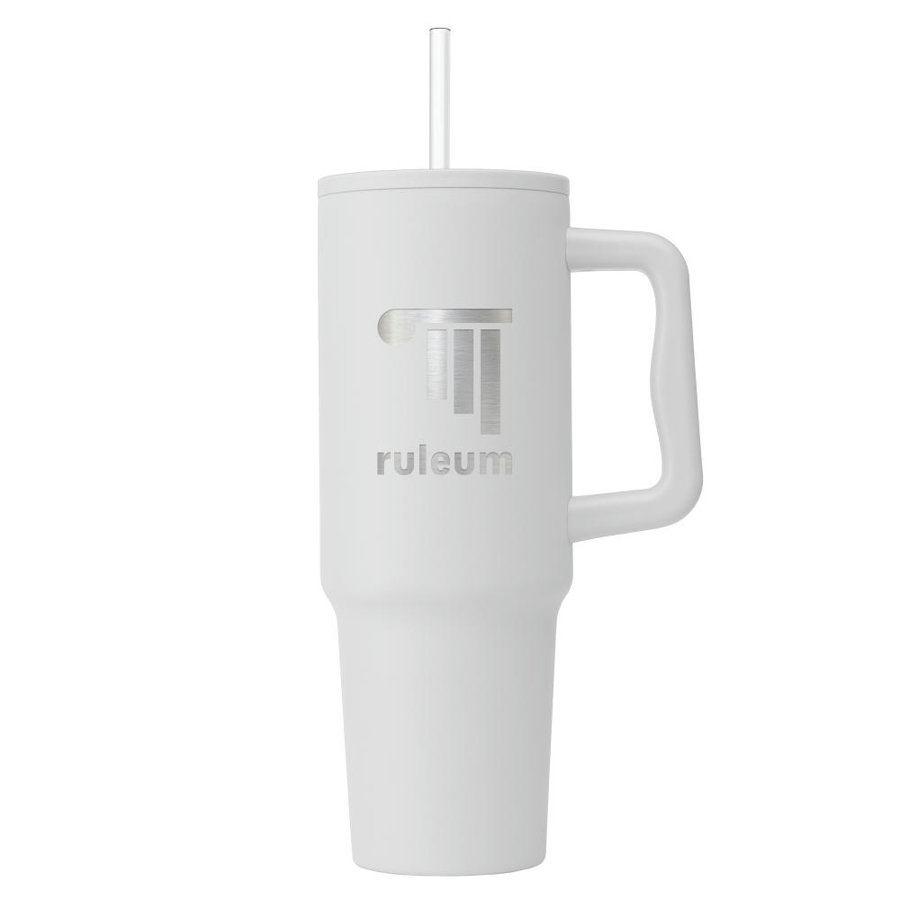 Product image Polar Pro - 1180 ml Recycling-Edelstahlbecher mit Trinkhalm - Doppelwandig Werbeartikel