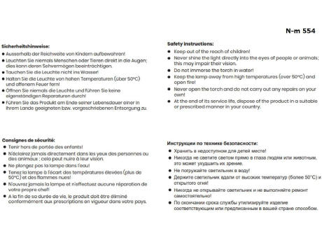 Lichtstarke Taschenlampe mit wiederaufladbarem Akku Werbeartikel