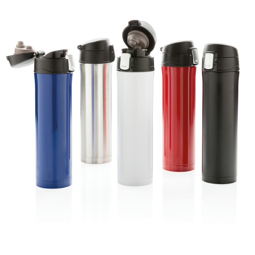Easy Lock Vakuum-Flasche aus RCS recyceltem Stahl Werbeartikel