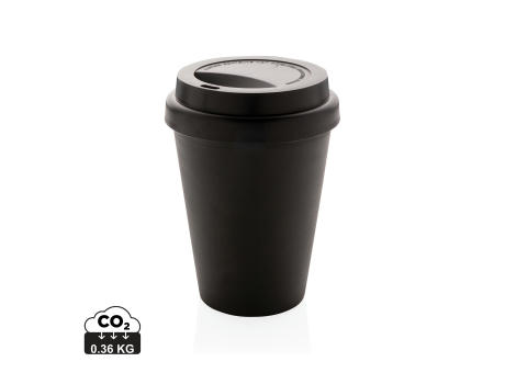Wiederverwendbarer doppelwandiger Kaffeebecher 300ml bedrucken
