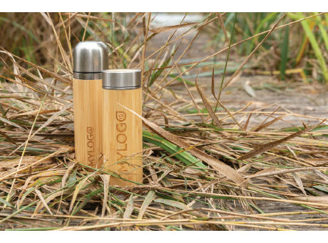 Auslaufsichere Bambus-Vakuumflasche Werbeartikel