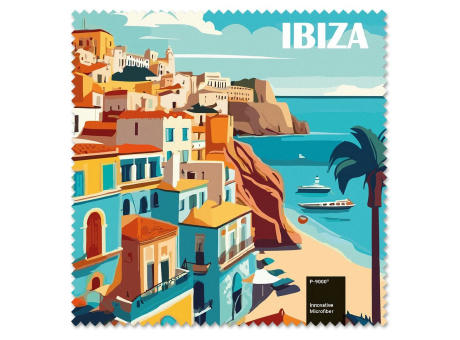 POLYCLEAN Brillenputztuch 15x15 cm im Etui, All-Inclusive-Paket bedrucken