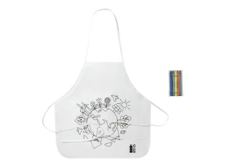 Product image RPET Kinderschürze zum Bemalen Ecolo Werbeartikel