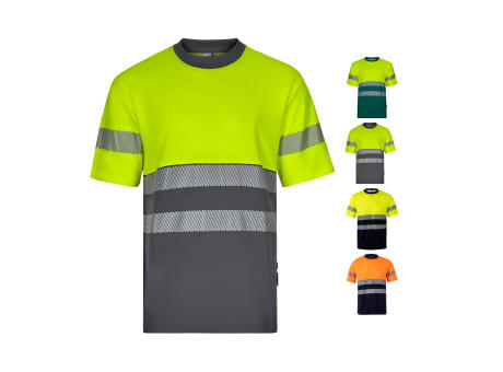 Product image VL BASTET. Zweifarbiges T-Shirt aus Piqué (150 g/m²), aus Baumwolle (55 %) und Polyester (45 %) Werbeartikel