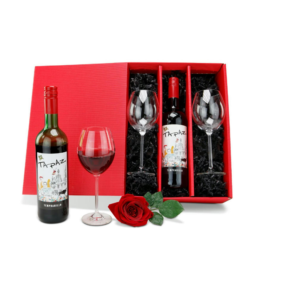 Product image Geschenkset / Präsenteset: Rotwein für Zwei Werbeartikel