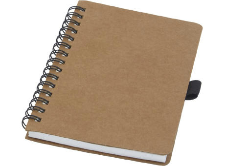 Product image Cobble A6 Notizbuch mit Spiralbindung aus recyceltem Karton mit Steinpapier Werbeartikel