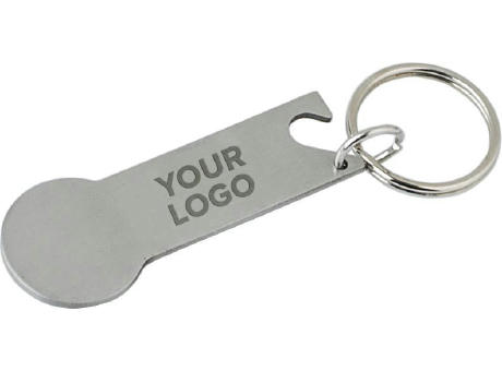 Product image Multifunktionaler Schlüsselanhänger aus Edelstahl Gavin Werbeartikel