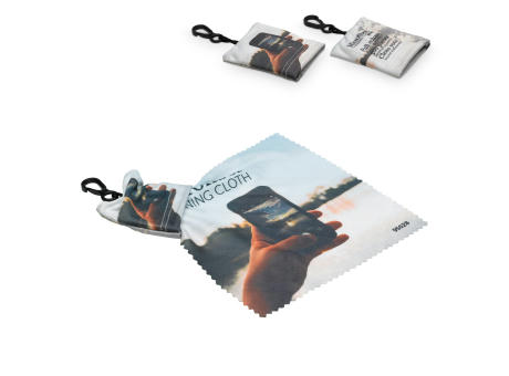 Schlüsselanhänger mit antibakteriellen Mikrofasertuch bedrucken