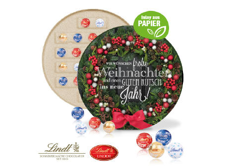 Adventskalender "Centro" mit Lindt Schokolade Werbeartikel