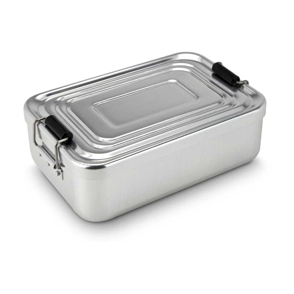 Product image ROMINOX® Lunchbox // Quadra Silber Werbeartikel