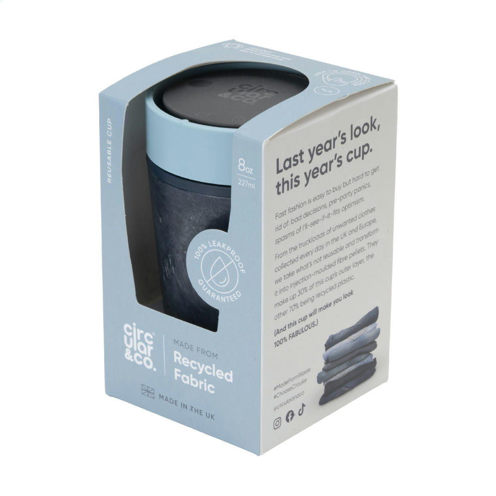 Circular&Co. Coffee Cup Fabric Waste 227 ml Becher Werbeartikel